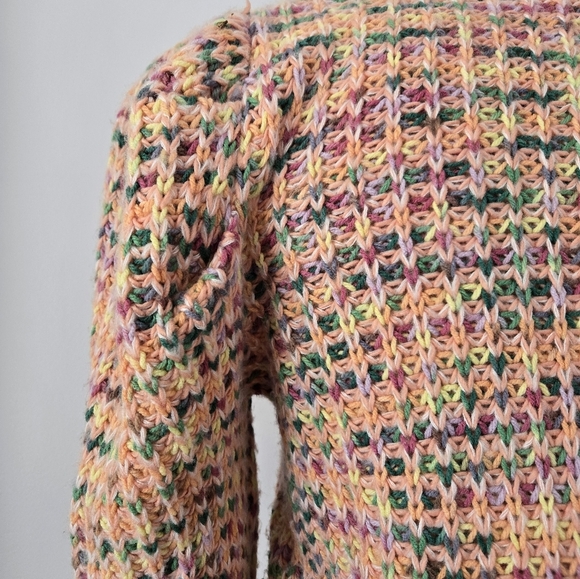 ANTHROPOLOGIE MOON RIVER Multicolor Knit Women's Sweater. Size Small - Picture 6 of 11